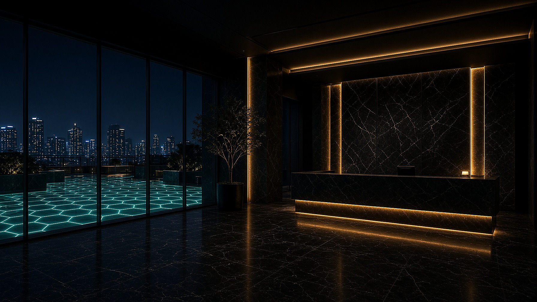 Hotel lobby
